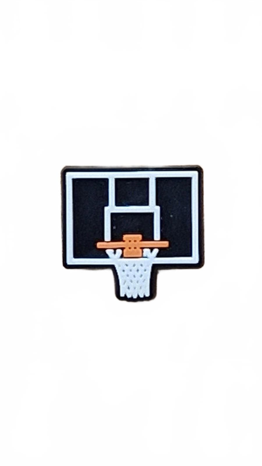 Basketball Hoop and Board Sports Shoe Charm