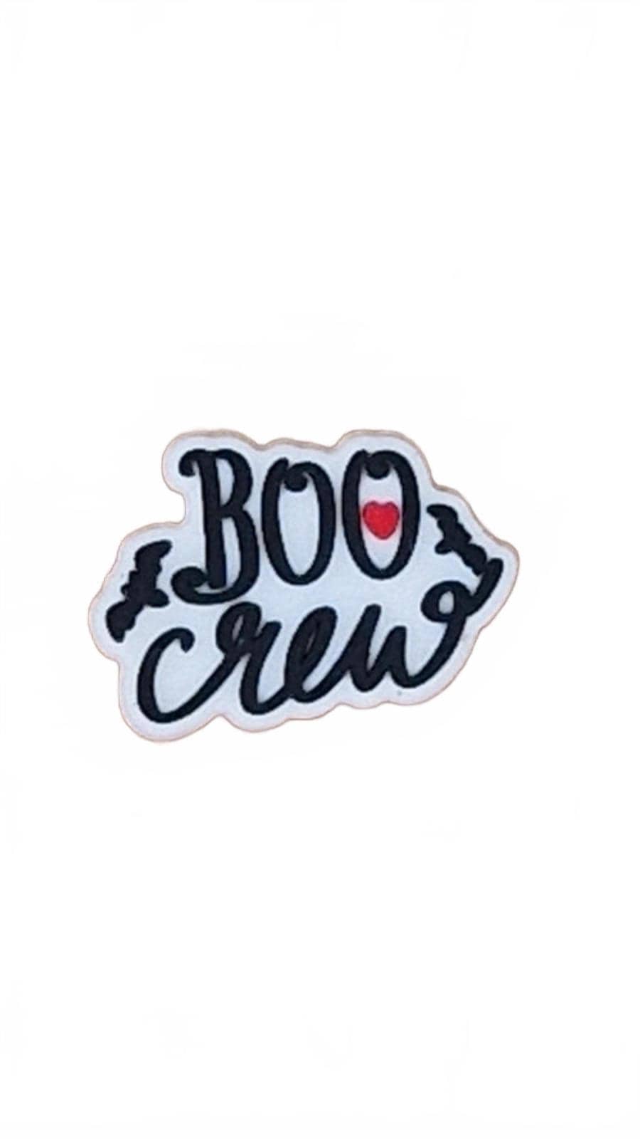 Boo Crew with bats Halloween shoe charm