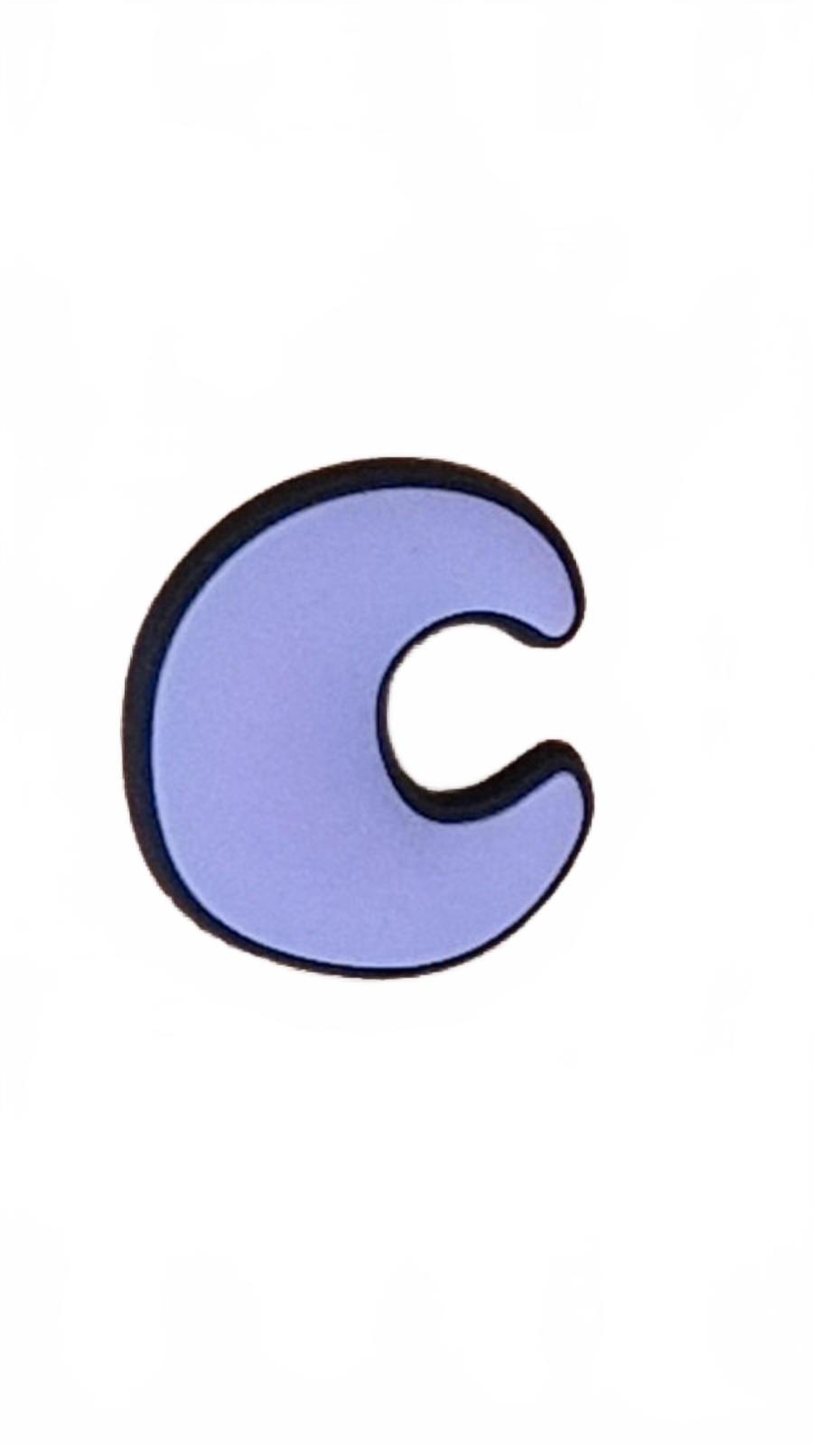 Cartoon style curved moon Halloween shoe charm