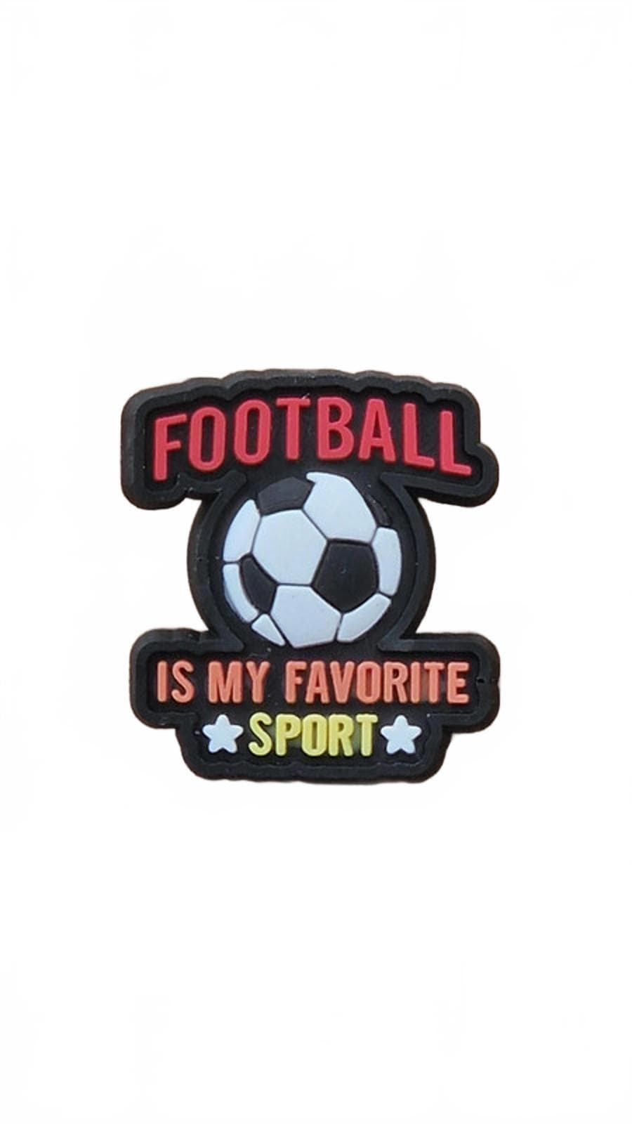 Football is my favourite sport shoe charm