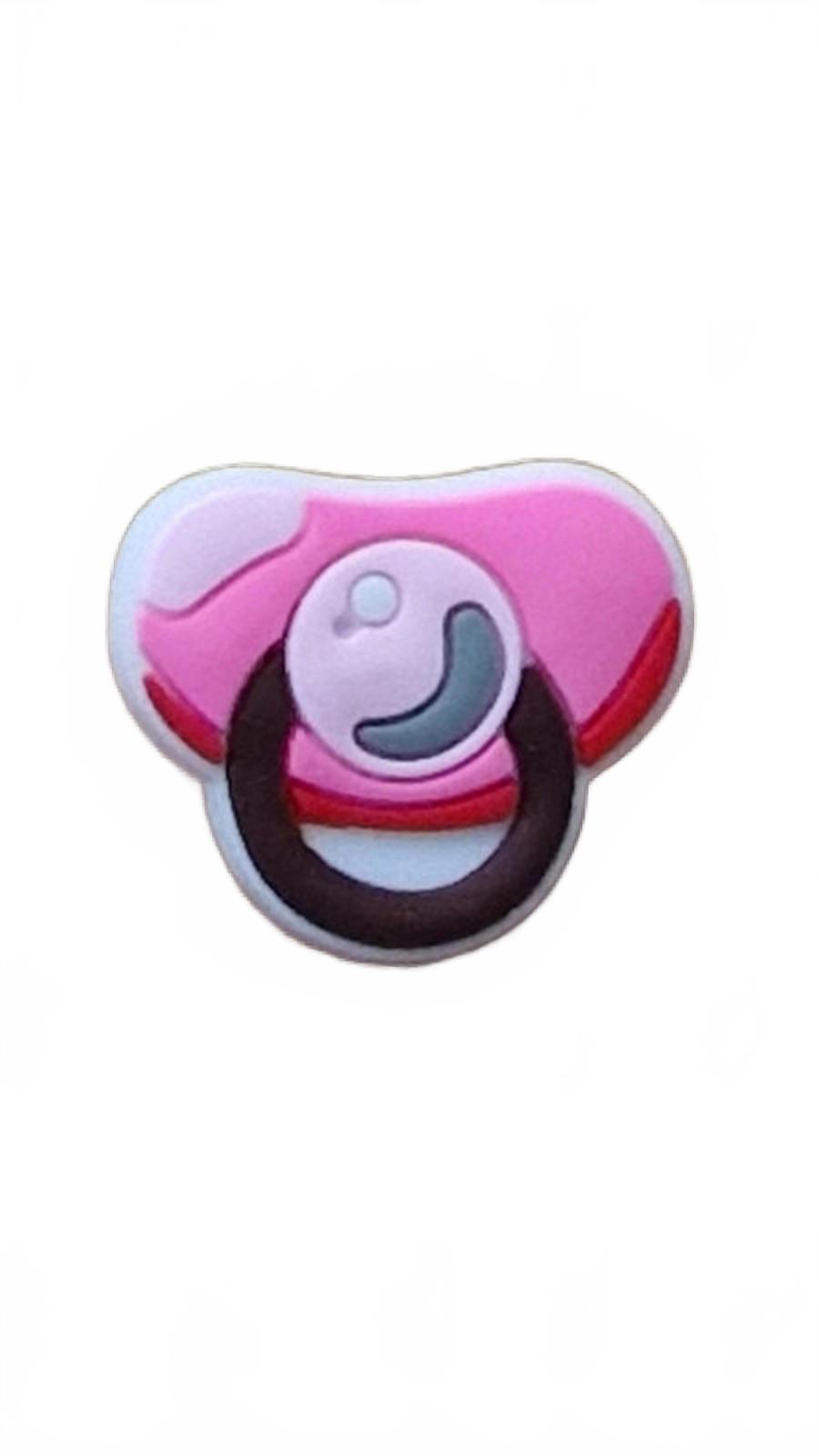 Big pink babies pacifier shoe charm