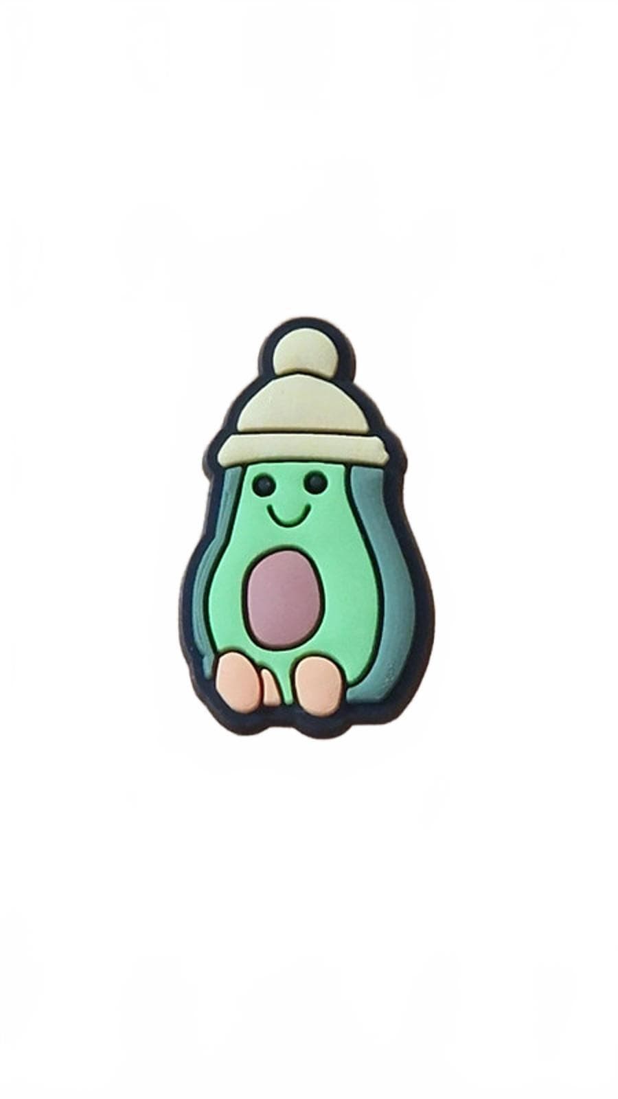Cute avocado shoe charm