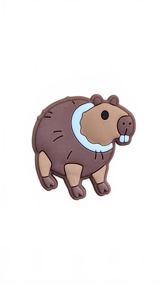 Capybara With Coconut Body Shoe Charm