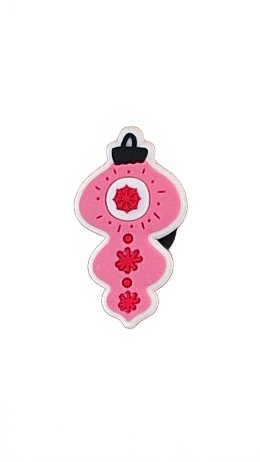 Pretty Pink Bauble Christmas Shoe Charm