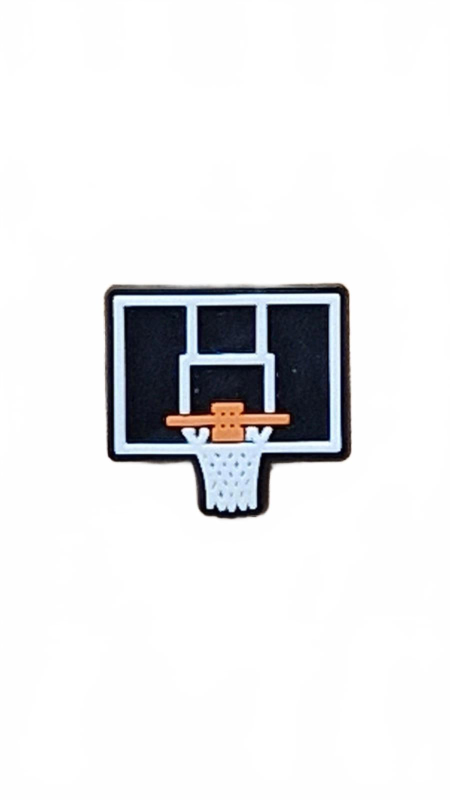 Basketball Hoop and Board Sports Shoe Charm
