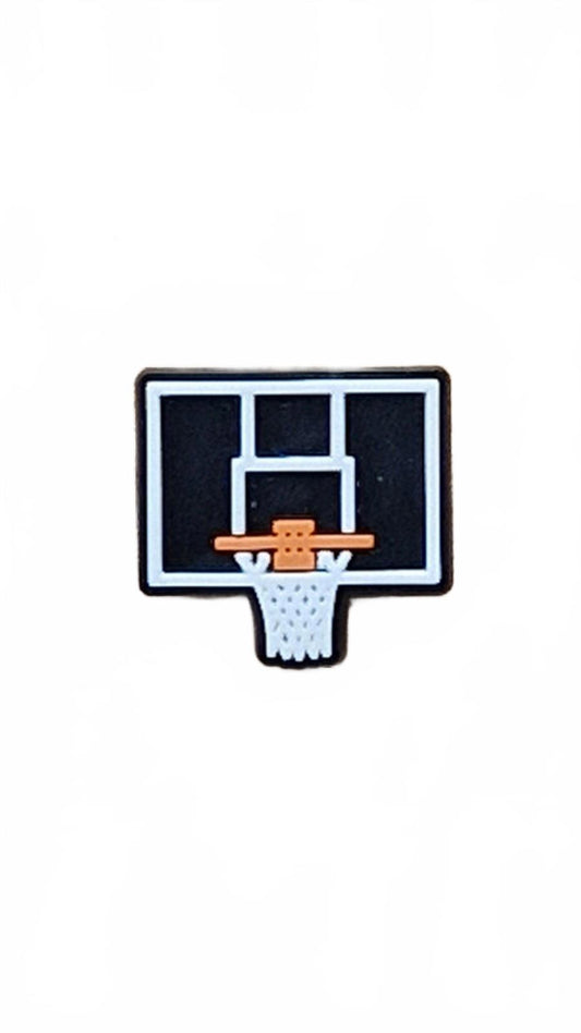 Basketball Hoop and Board Sports Shoe Charm