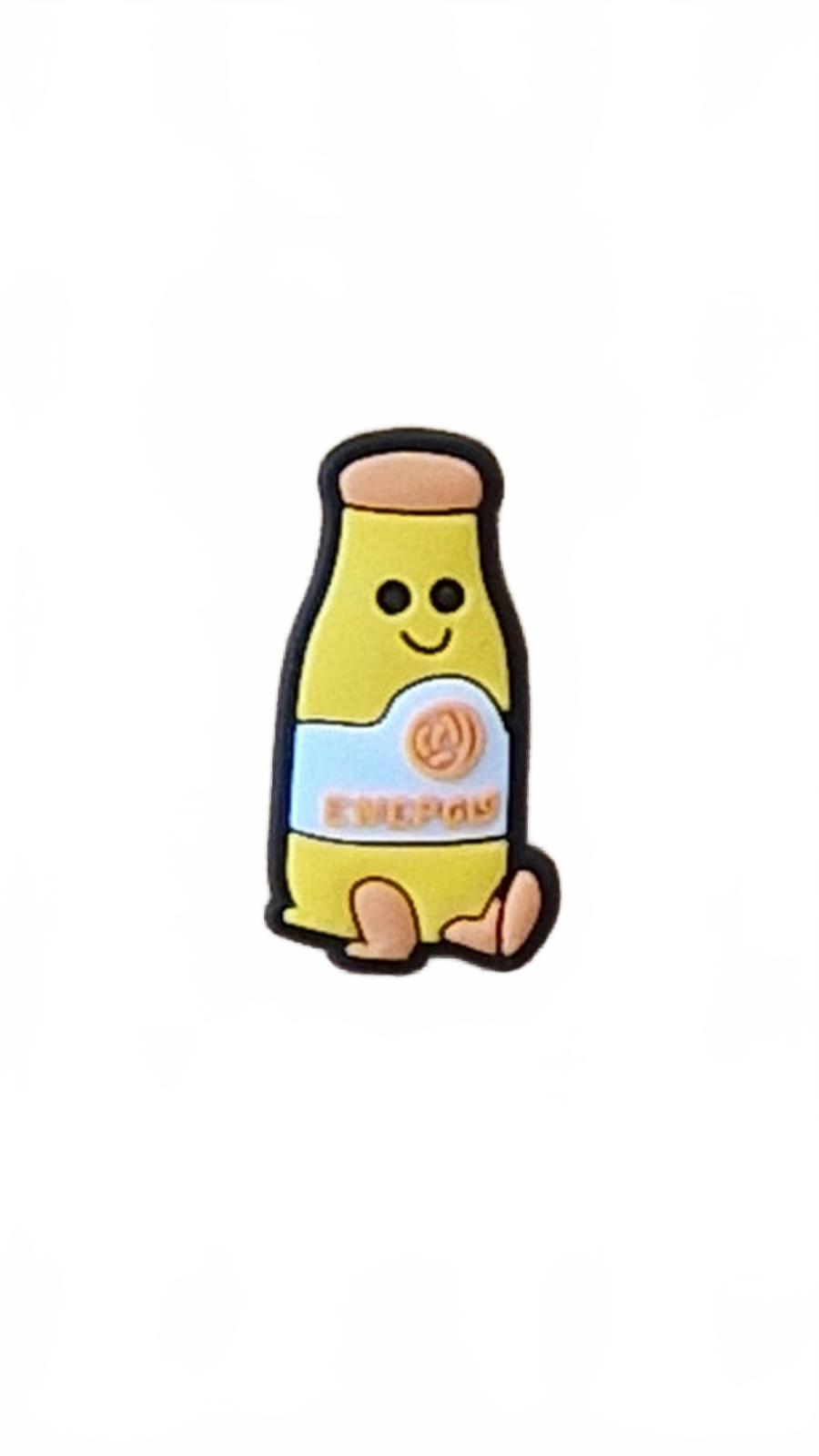 Cute lemon bottle shoe charm