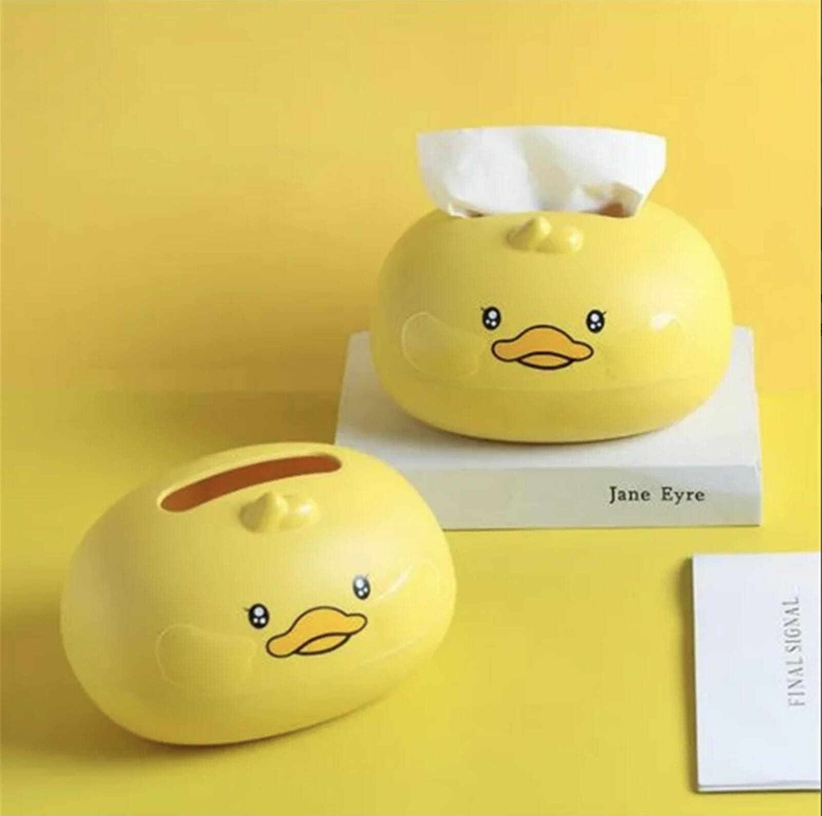 Kawaii duck face tissue box