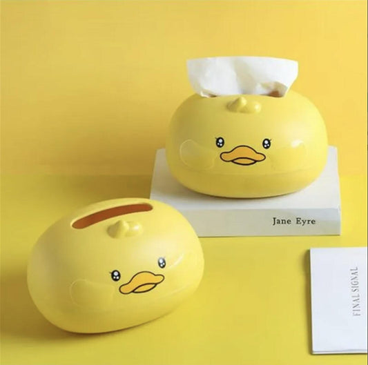 Kawaii duck face tissue box