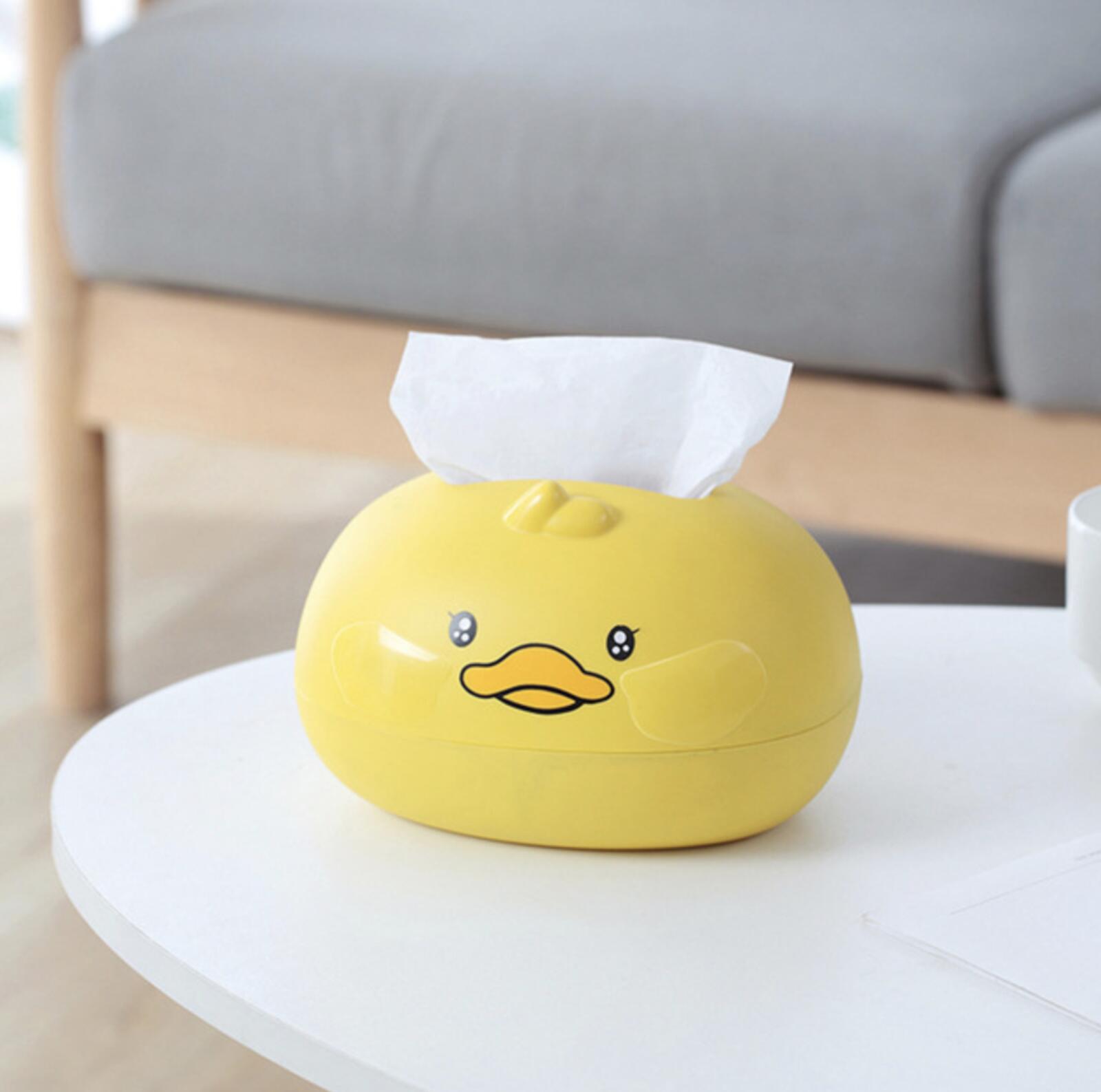 Kawaii Yellow Duck Tissue Box