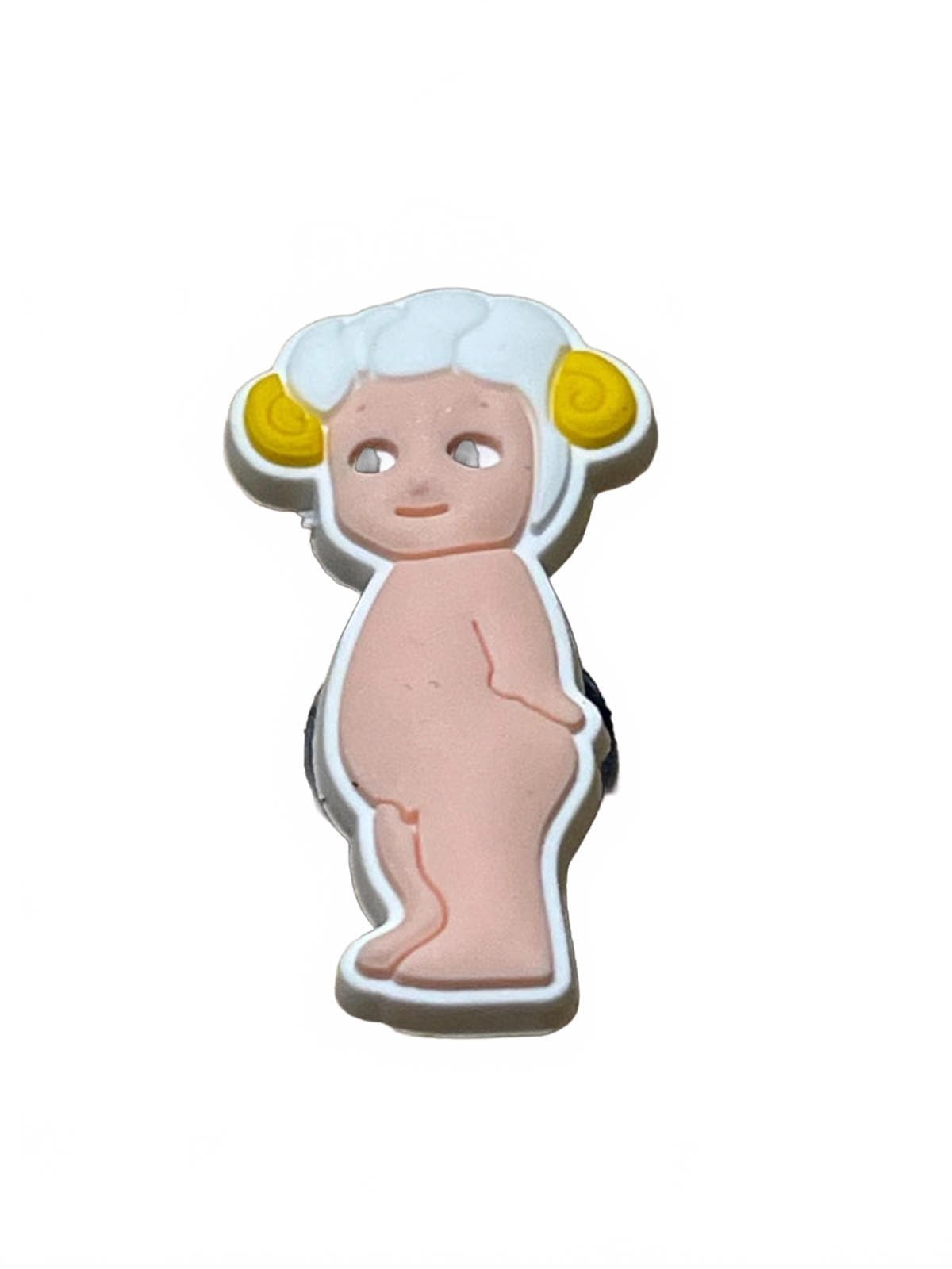 Cute baby wearing sheep hat shoe charm