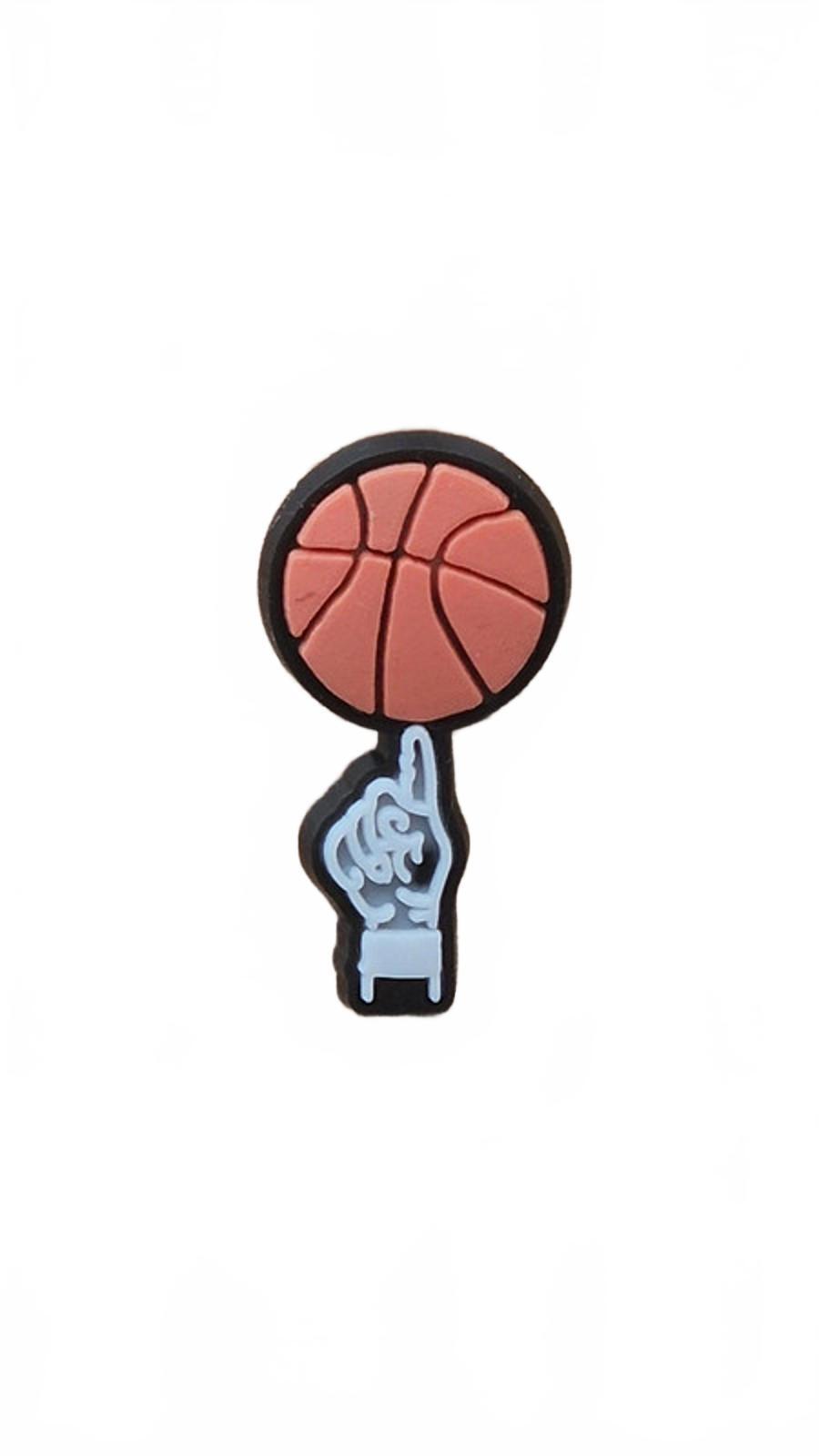 Basketball spinning on finger shoe charm