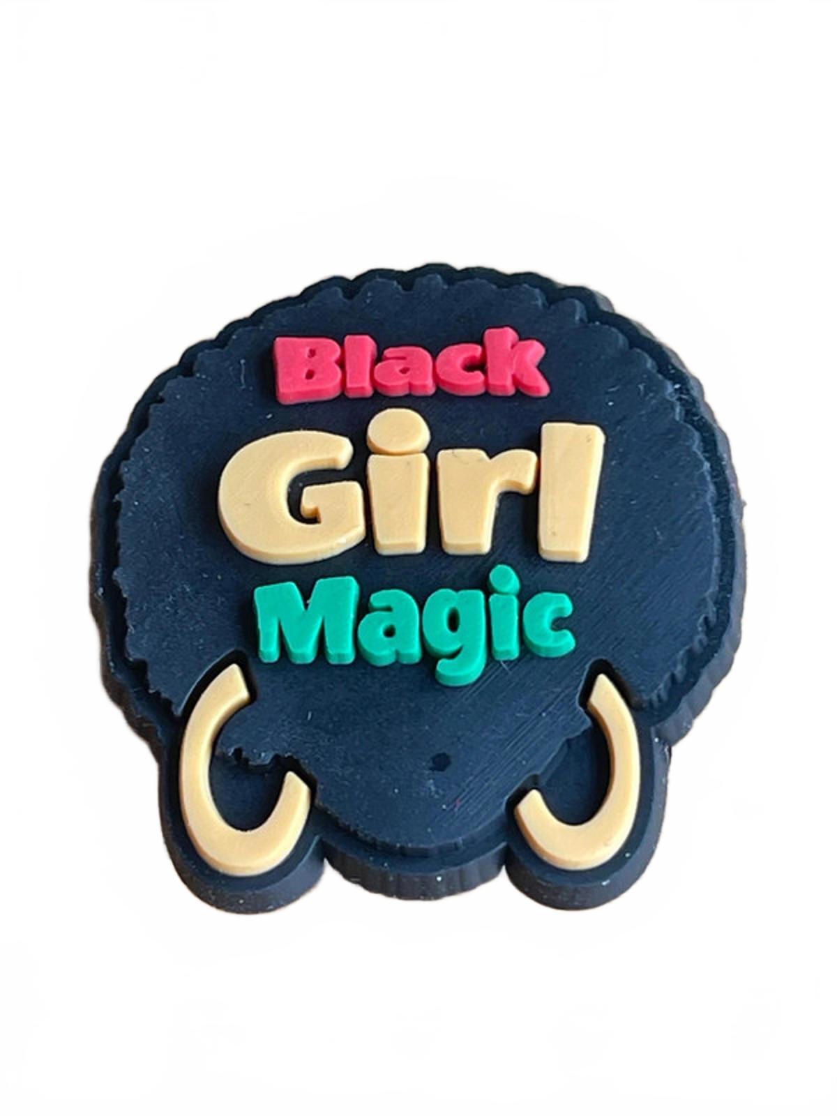 Black girl magic fashion shoe charm