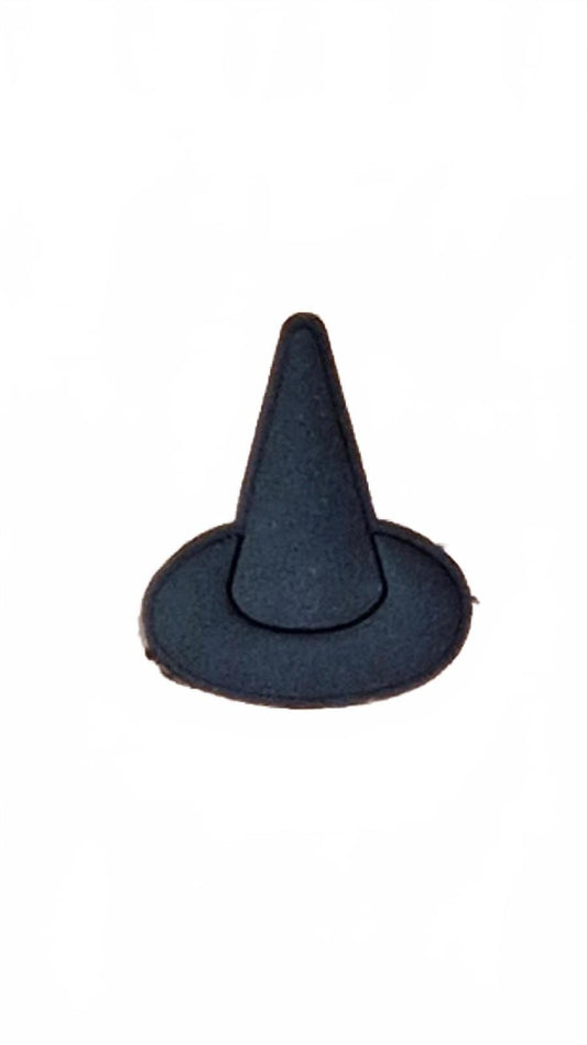 Black witches hat Halloween shoe charm