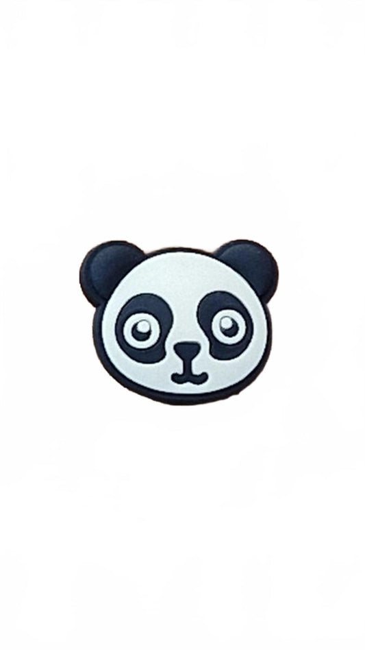 Cute panda faced shoe charm