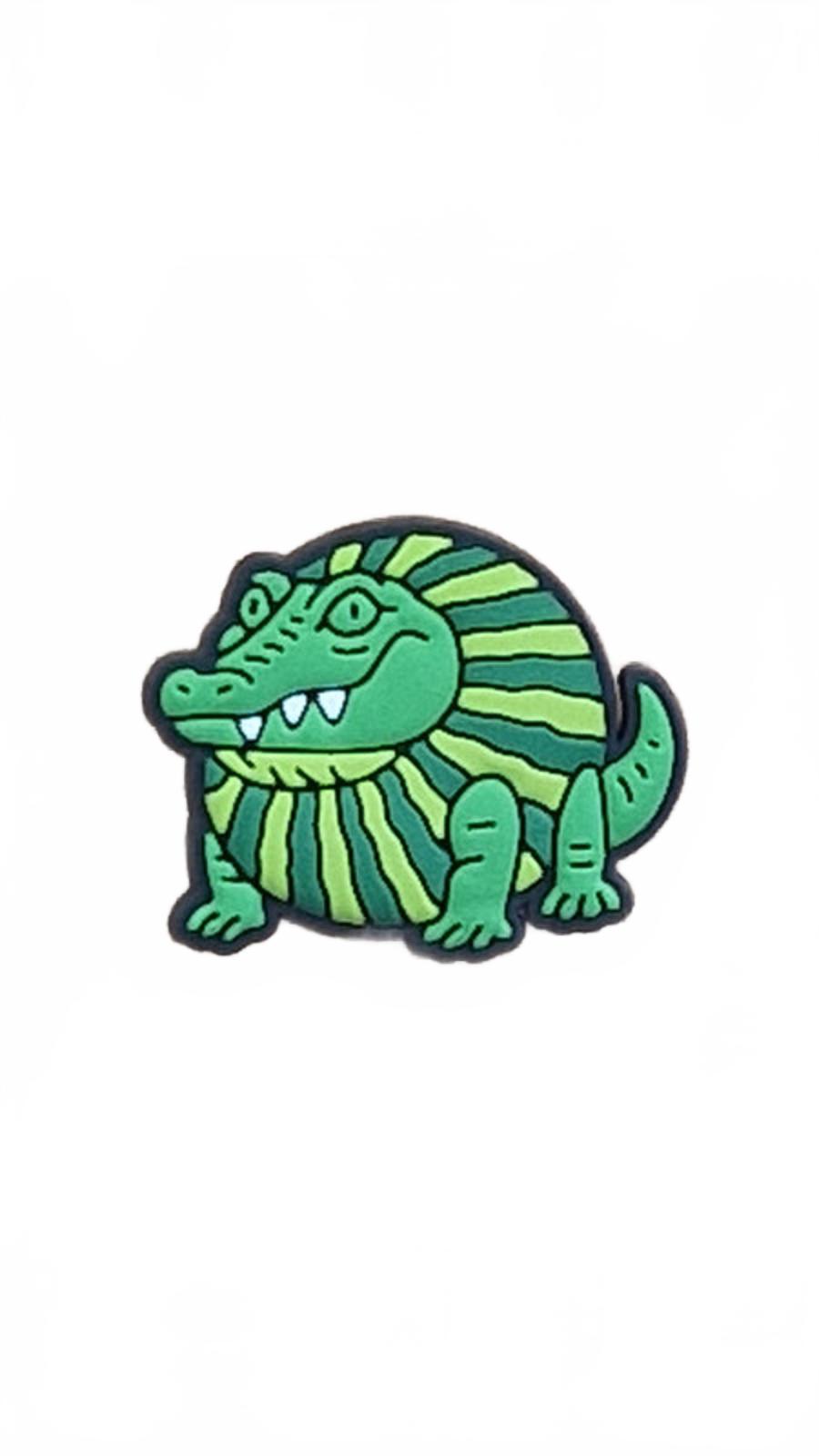 Cute crocodile in watermelon suit shoe charm