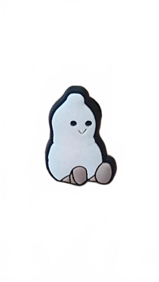 Cute smiling peanut shoe charm