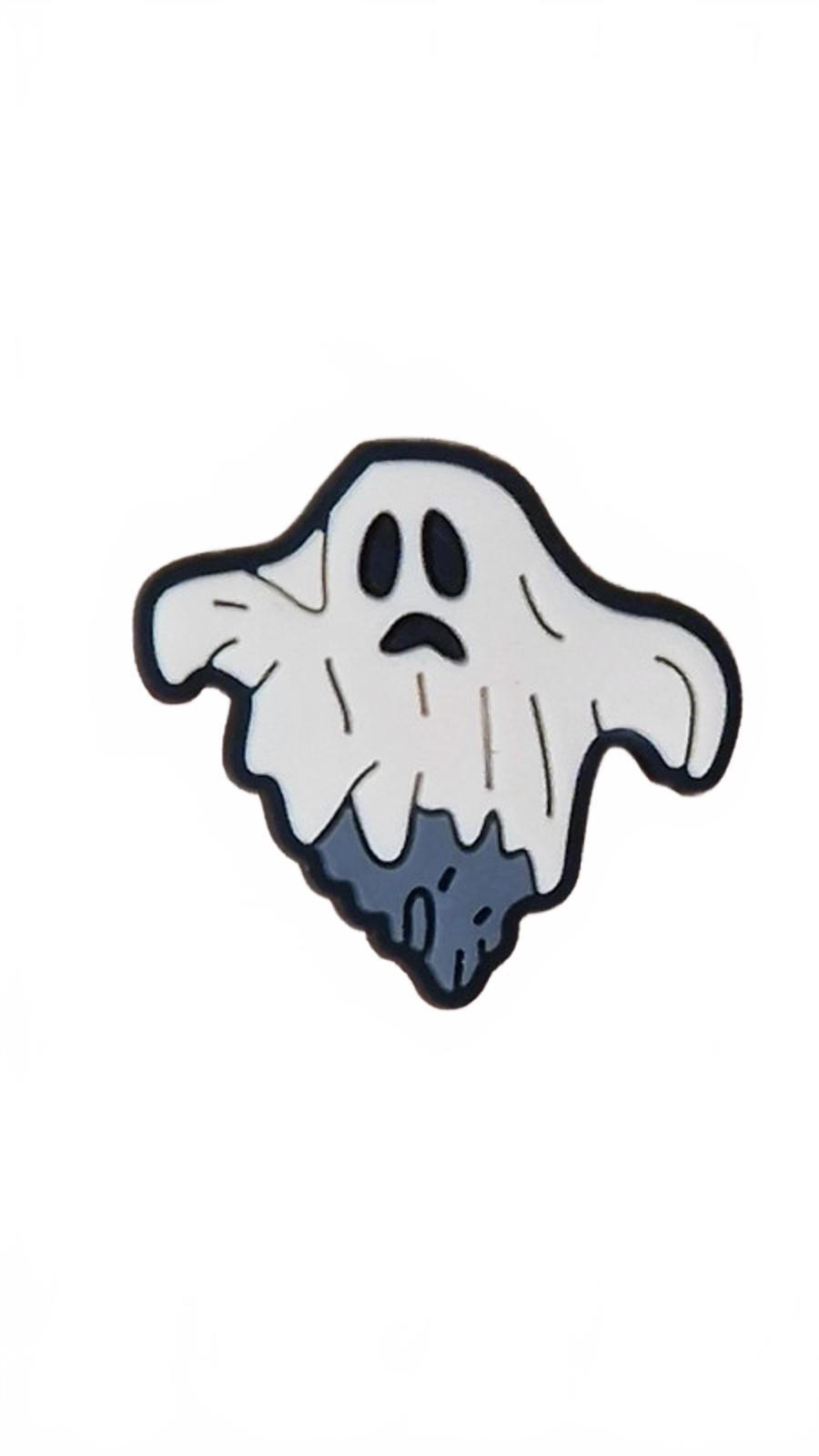 Scary Ghost Halloween Shoe Charm