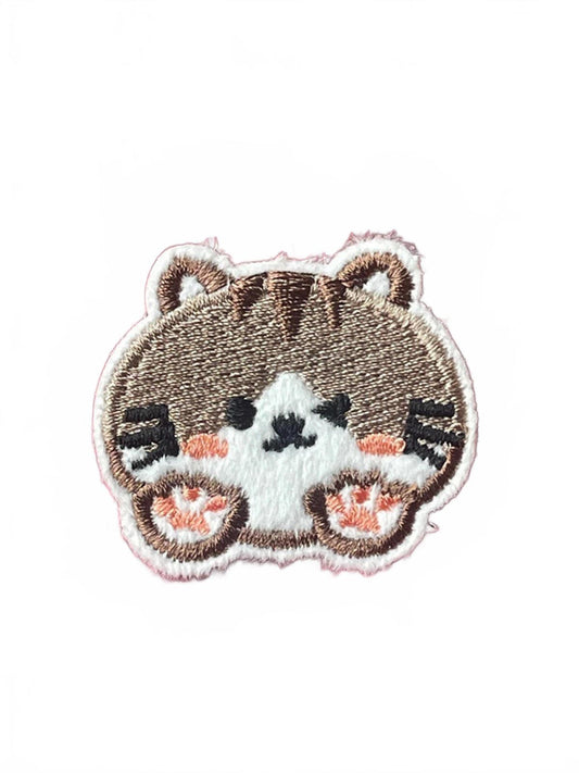 Cute Brown Cat Iron On Embroidery Patch
