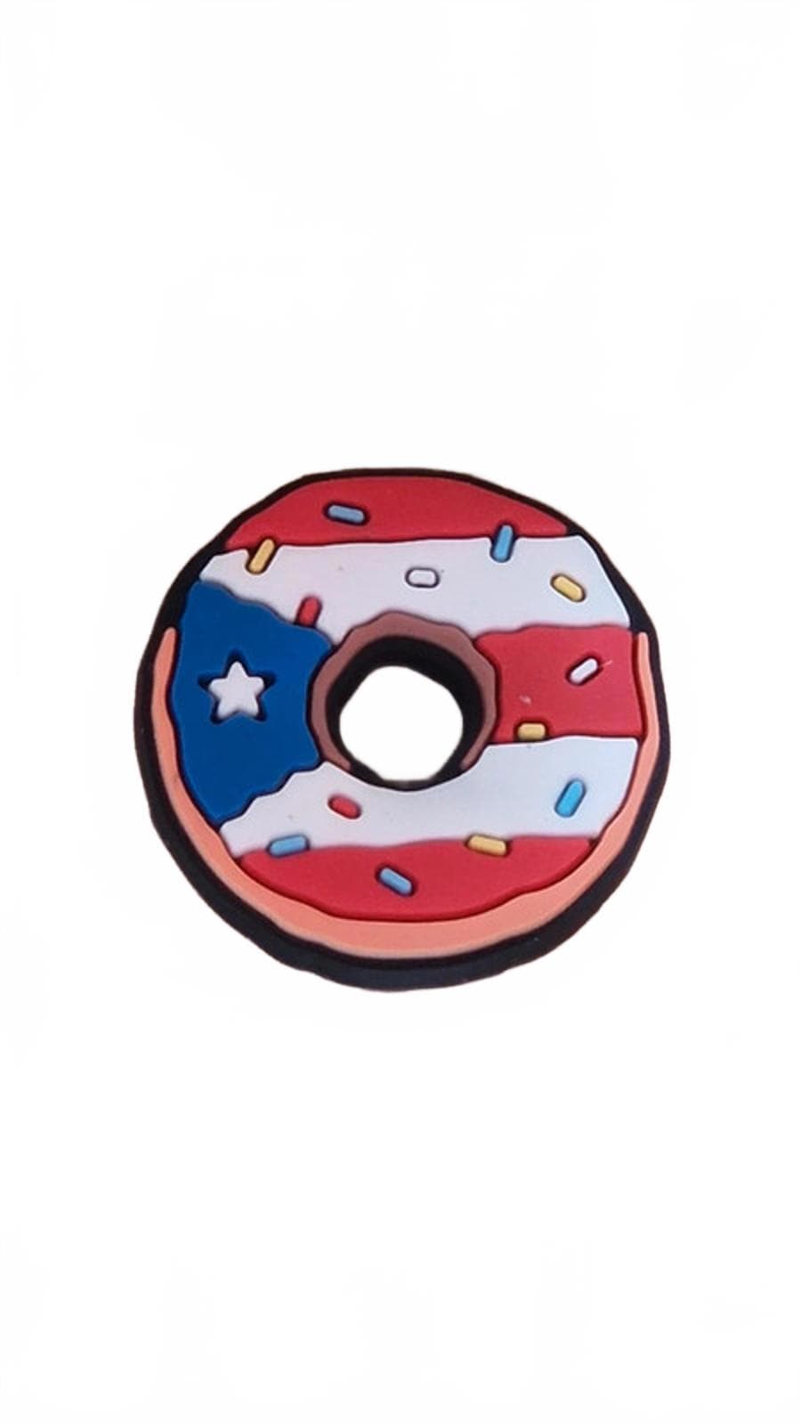 Donut style Florida state shoe charm