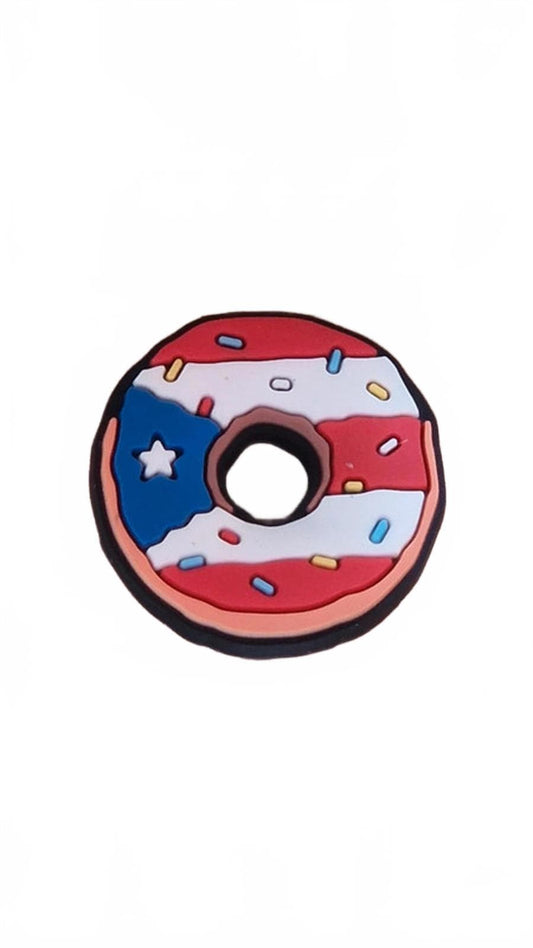 Donut style Florida state shoe charm