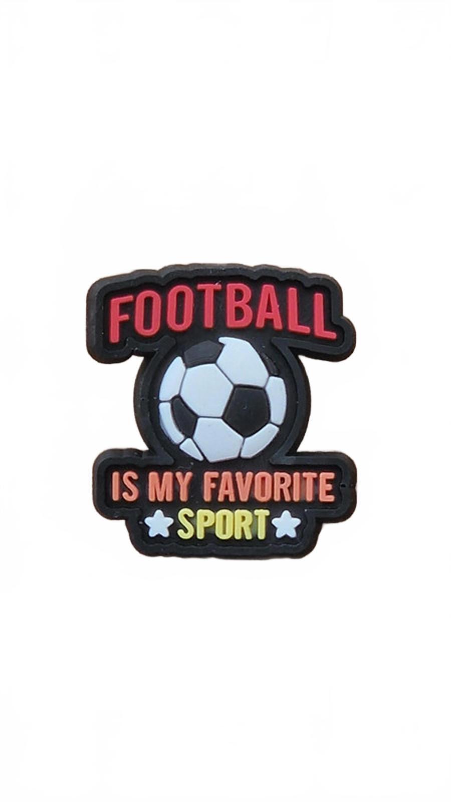 Football is my favourite sport shoe charm