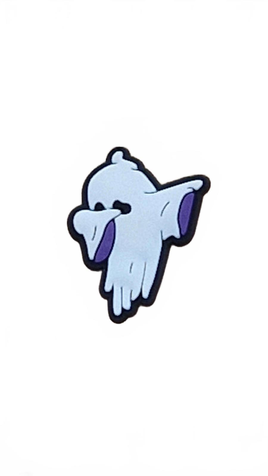Cute cartoon ghost sheet dancing Halloween shoe charm