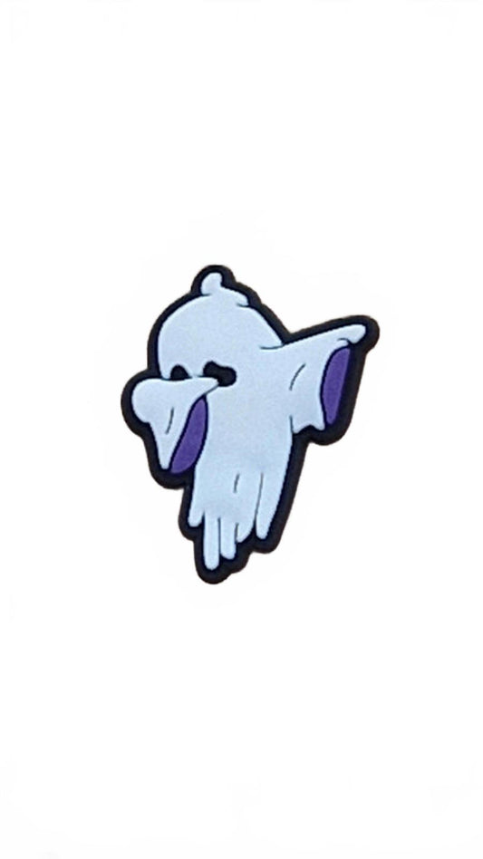 Cute cartoon ghost sheet dancing Halloween shoe charm