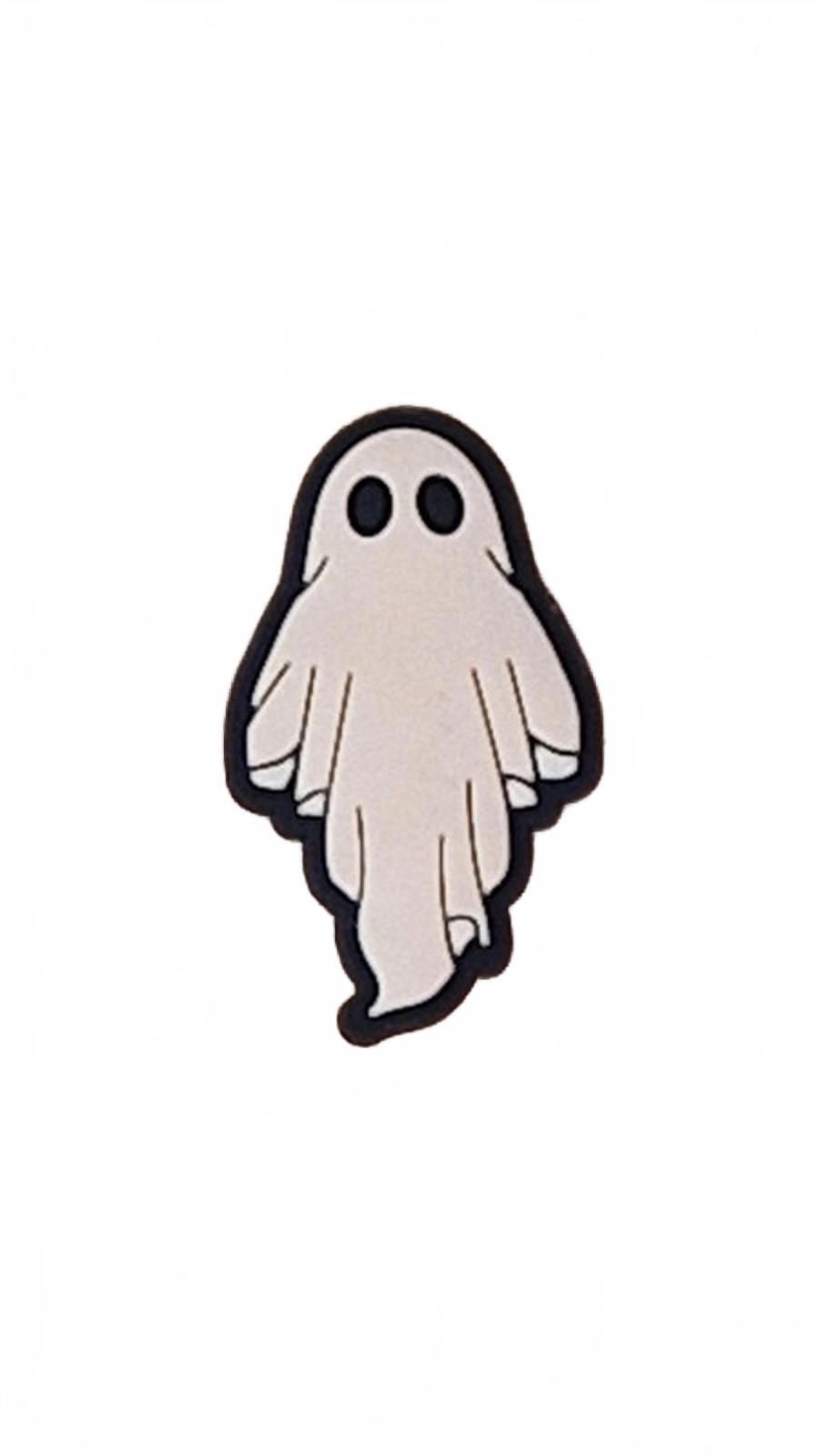 Cute ghost Halloween shoe charm