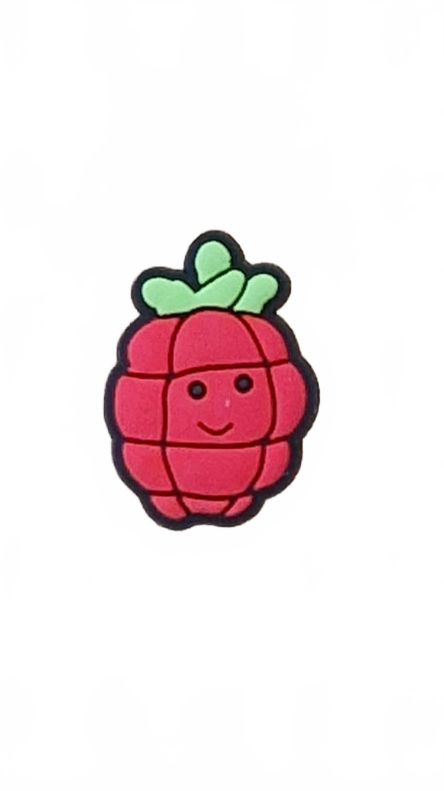 Cute raspberry shoe charm