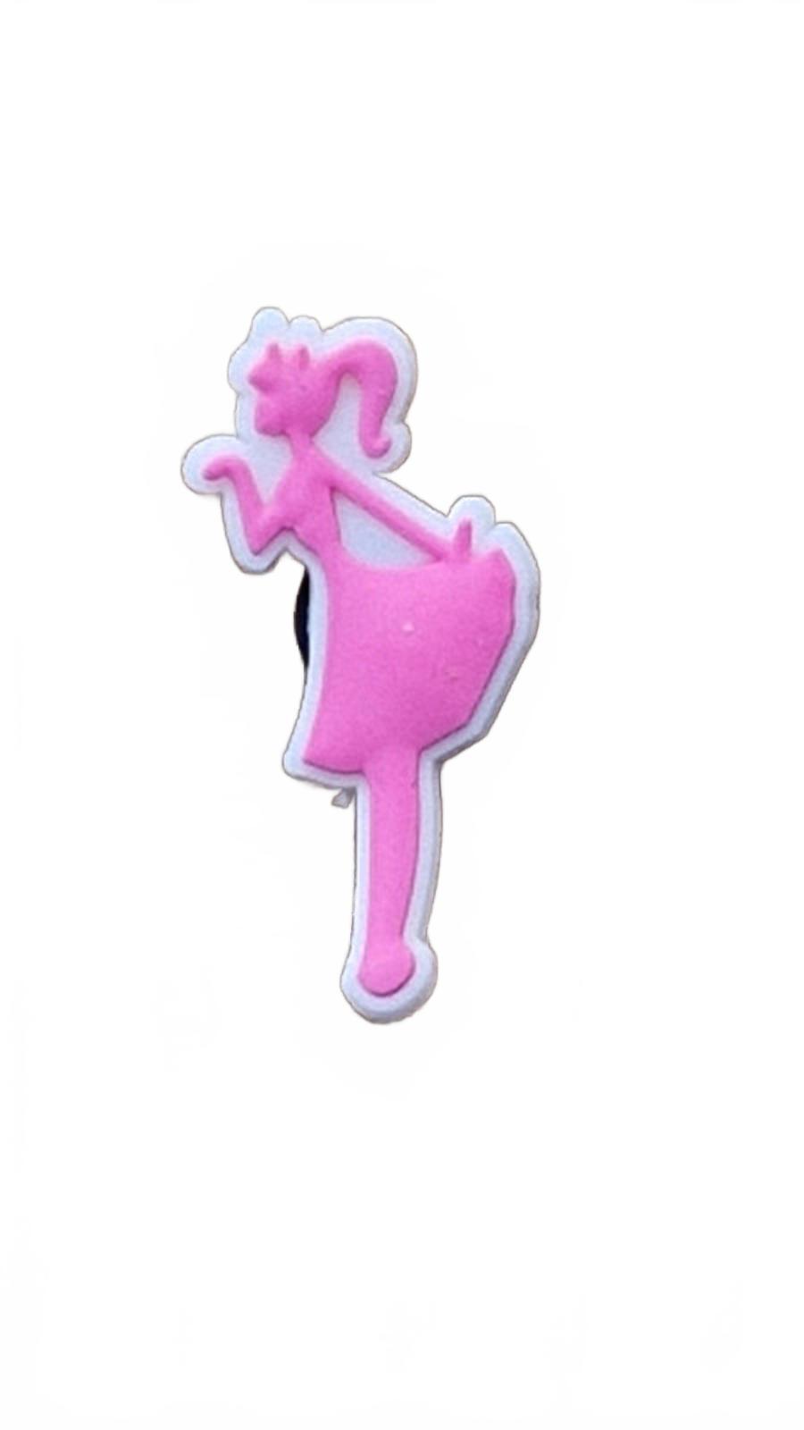 Pink ballerina in dress shoe charm