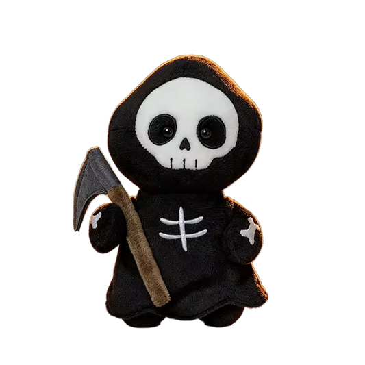 Cute Halloween Reaper Plush Toy – Spooky Grim Reaper Soft Toy