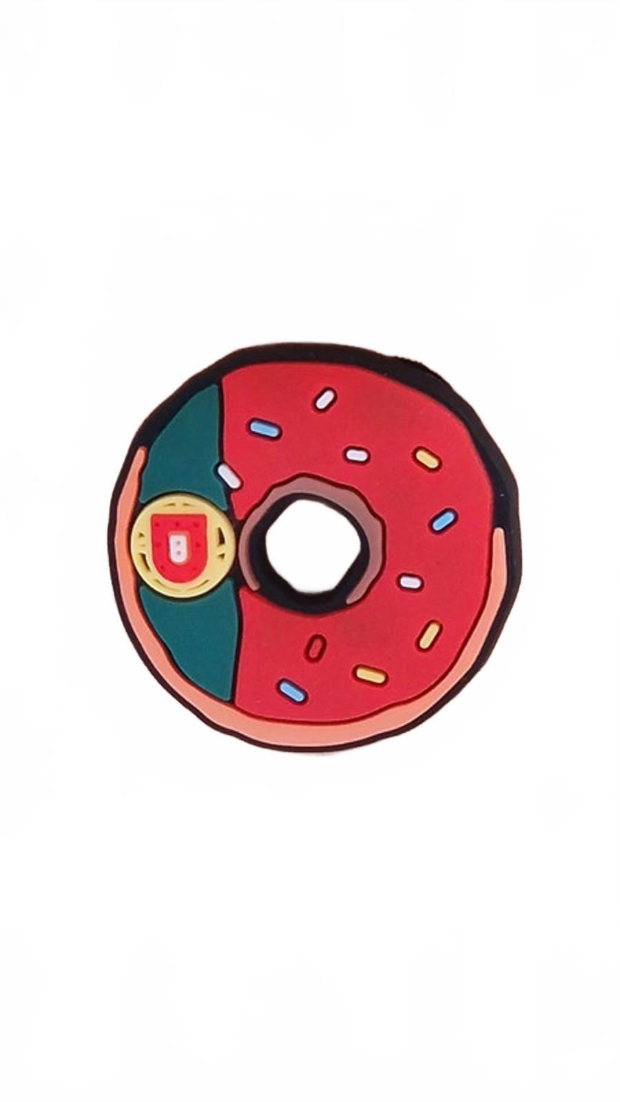 Donut style Portuguese national flag shoe charm