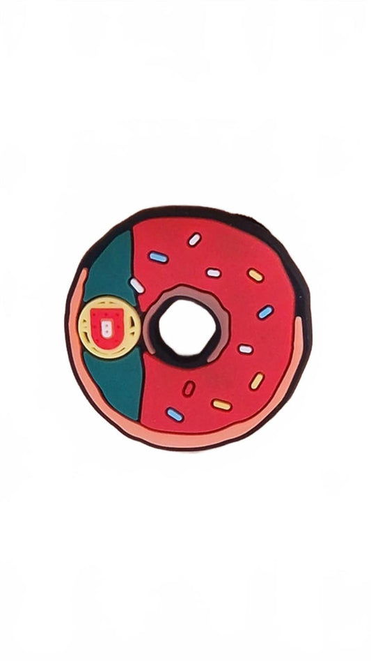 Donut style Portuguese national flag shoe charm
