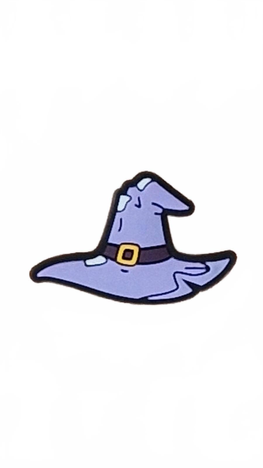 Purple wizards hat Halloween shoe charm