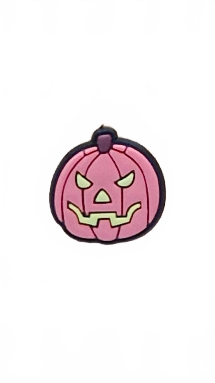 Scary pumpkin Halloween shoe charm