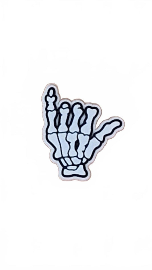 Skeleton hand bones Halloween shoe charm