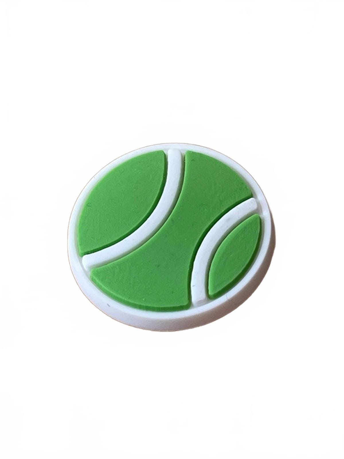 Green tennis ball shoe charm