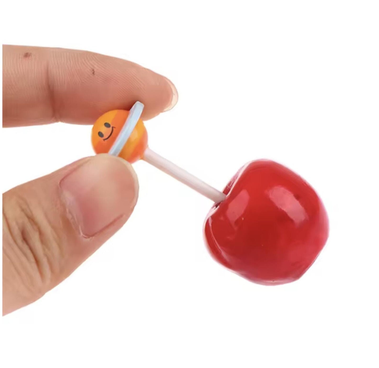 Cute UFO planet bento food pick with cherry